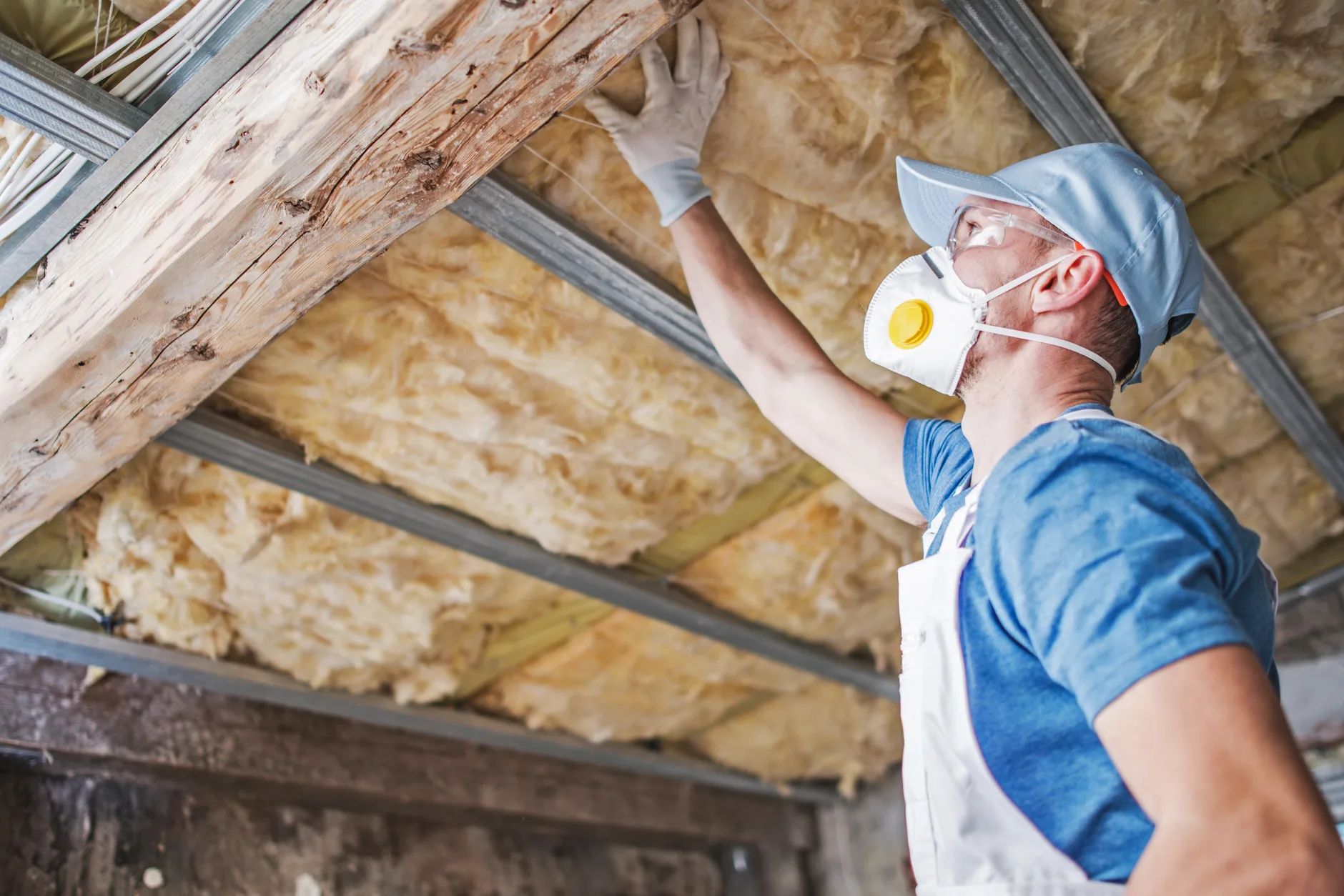 Air sealing gaps and penetrations in attic before insulation